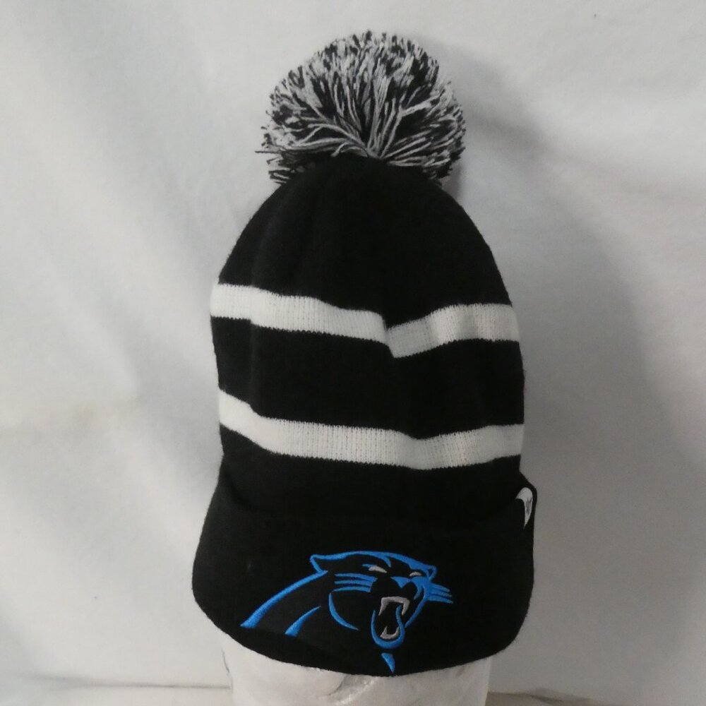 '47 - FORTY SEVEN BRAND | one size | NFL Carolina Panthers Beanie Hat | Pom Pom